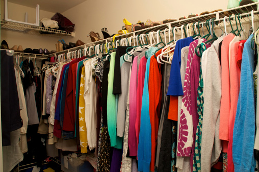 inside a woman's closet