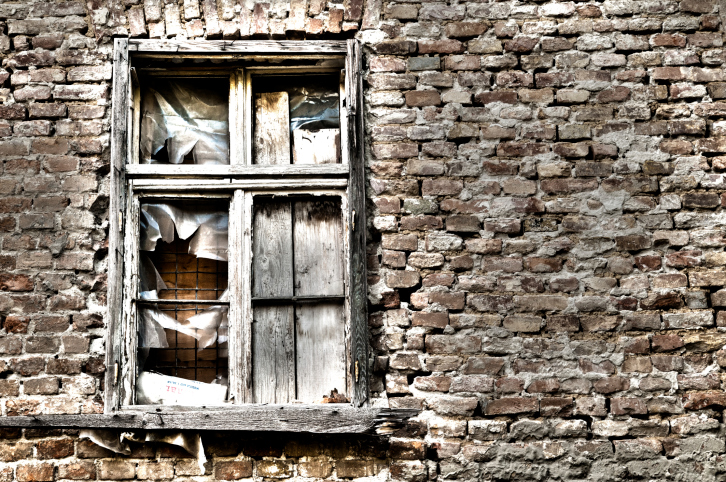 Damaged, Rotting Window